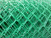 Сетка Рабица плетеная в ПВХ зеленая 50х50х2,8