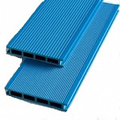 Террасная доска из древесно-полимерного композита Синий (Глянец)