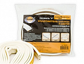 Резиновый уплотнитель самоклеящийся Aviora Р-профиль 6 м