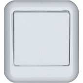 Выключатель ПРИМА  одноклавишный для открытой установки белый (А16-051)