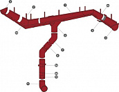 Пластиковая водосточная система Скала