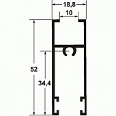 Створка горизонтальная бел. (6,0м) C640/12