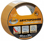 Двусторонняя клейкая лента Aviora на шелково-бумажной основе (ШБ) 50 мм х 10 м