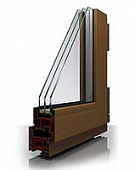 Профиль Novotex внешняя ламинация "Мореный дуб  2052089"