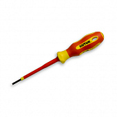 Отвертка диэлектрическая Sl 2.5х0.4х75 мм, двухцветная изоляция Shtok