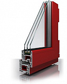 Профиль Novotex  внешняя ламинация "Махагон 2097013"