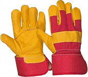 Перчатки спилковые комбинированные Люкс