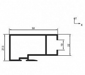 Створка боковая бел. (6,0м) облегченная C640/10L
